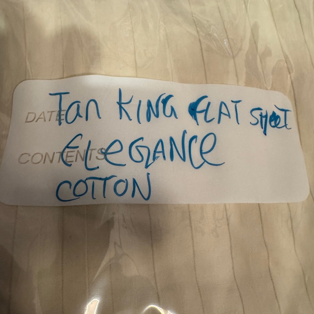 Tan King Flat Sheet